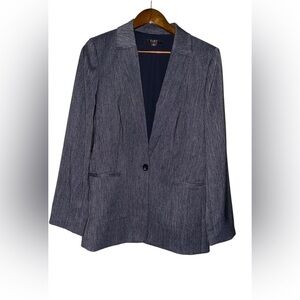 Alex Marie Denim Blazer Jacket Women 10 Y2K‎ Business Career Office Work